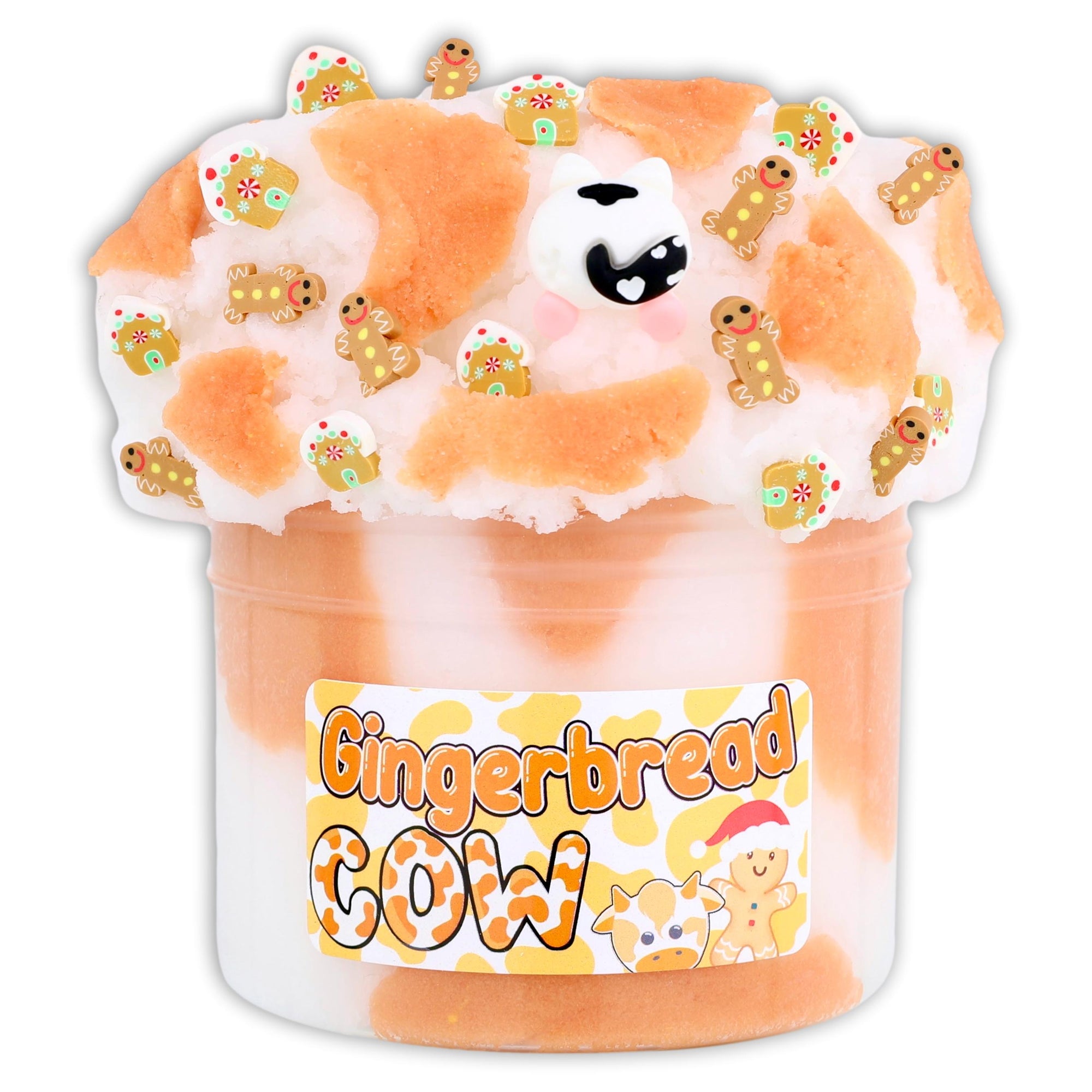 Gingerbread Cow Cloud Slime - Shop Christmas Slimes - Dope Slime