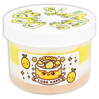 Lemon Lush Cake Four Layered Unique Slime - Shop Slime - Dope Slimes