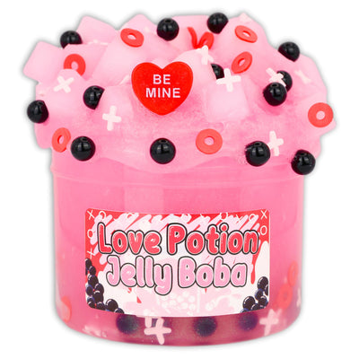 Love Potion Jelly Boba Jelly Cube Slime - Shop Valentines Slime
