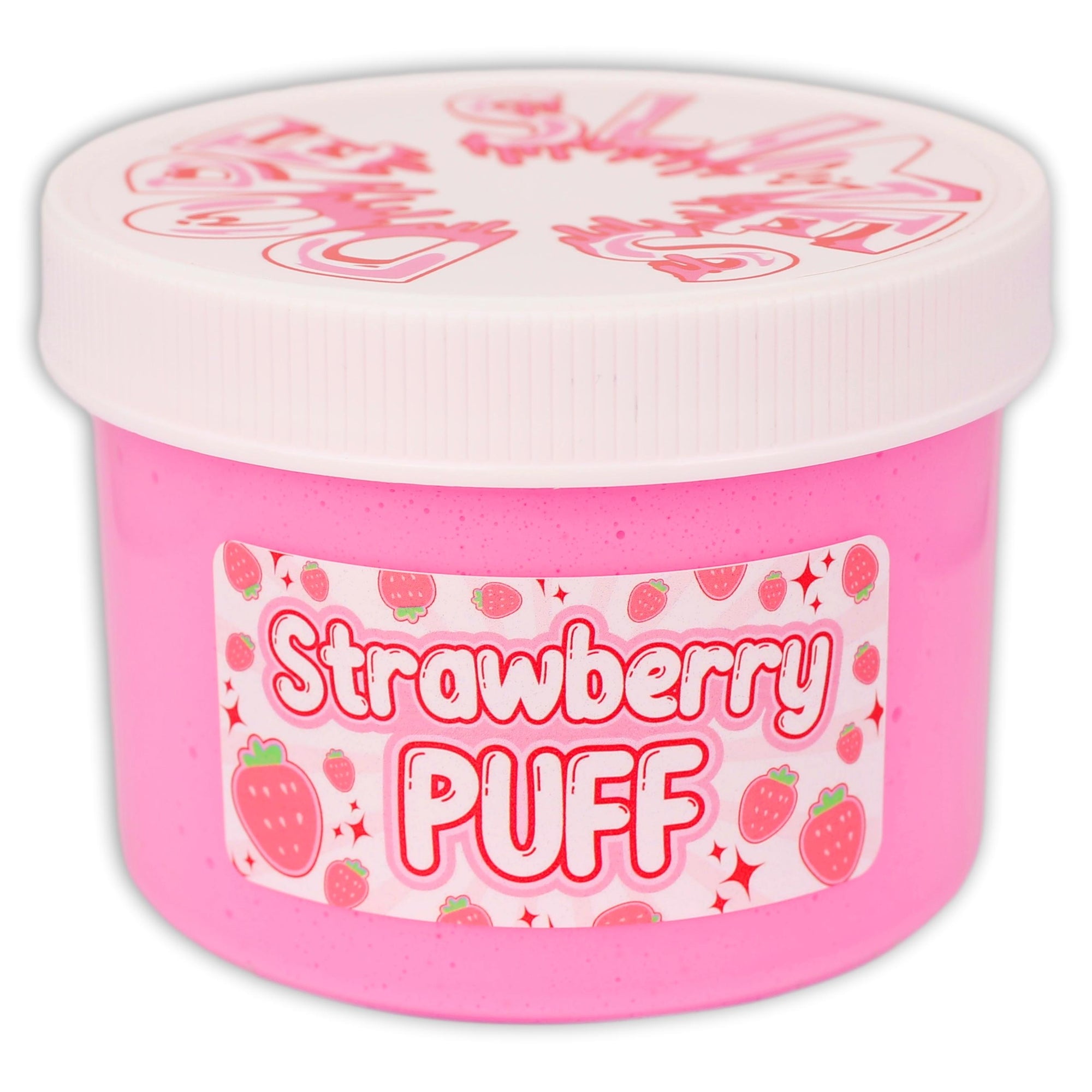 Strawberry Puff Butter Textured Slime - Shop Slime - Dope Slimes