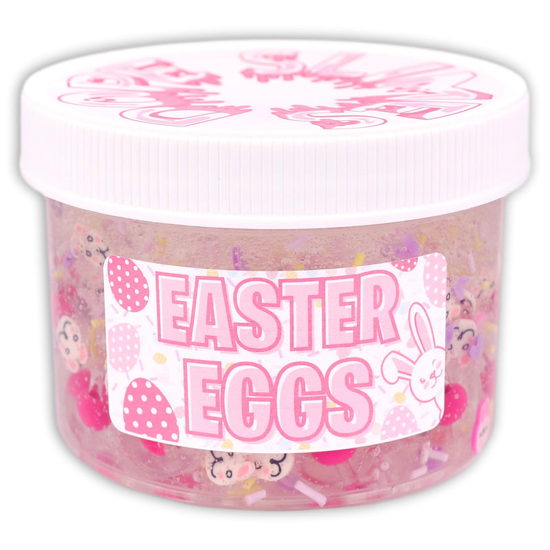 Easter Eggs Beaded Clear Slime - Shop Easter Slime - Dope Slimes