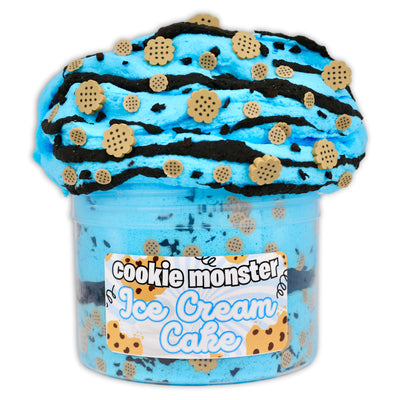 Cookie Monster Ice-Cream Cake Slime - Shop Slime - Dope Slimes