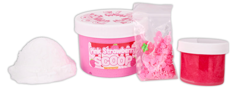 Pink Strawberry Scoop DIY Slime - Shop Slime - Dope Slimes