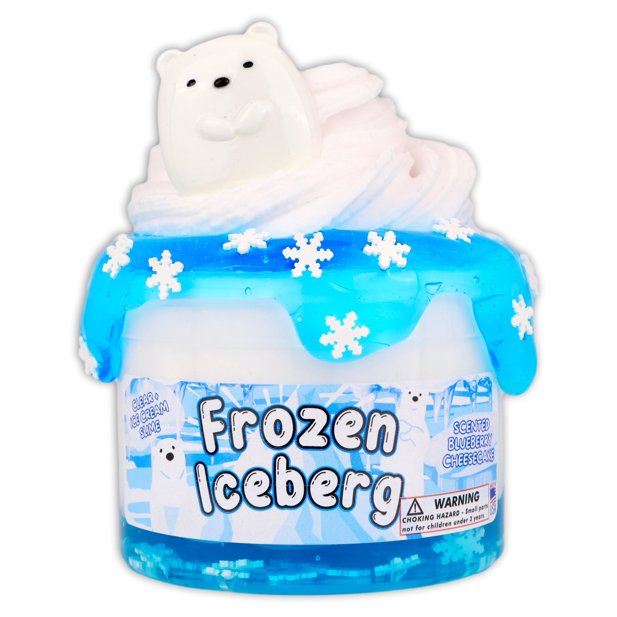 Frozen Iceberg Hybrid Slime - Shop Christmas Slimes - Dope Slimes