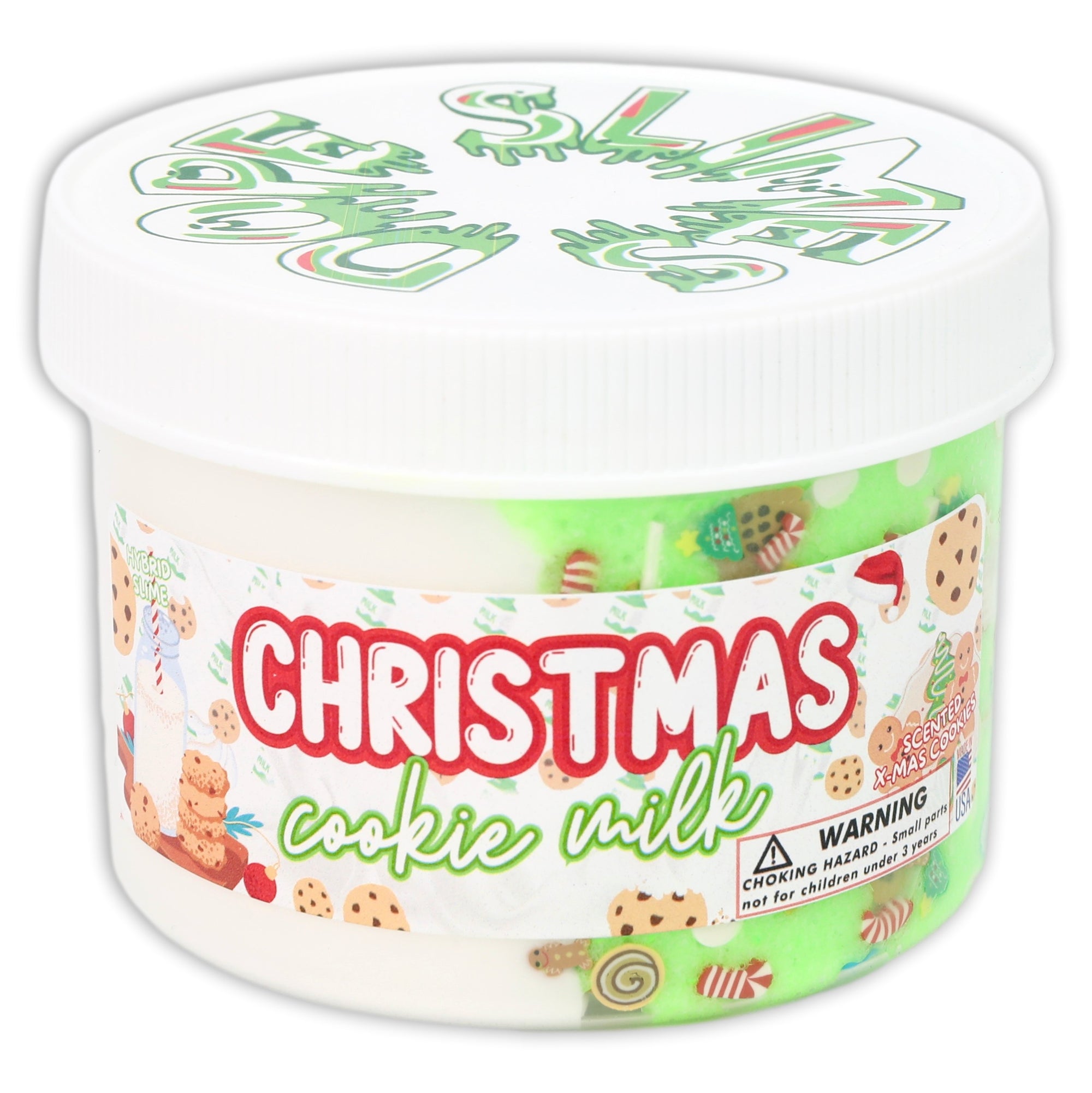 Christmas Cookie Milk Hybrid Slime - Shop Slimes