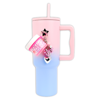 Glitter Pop! Travel Slime Charm Keychain Dope Slimes x CharCharms Collab