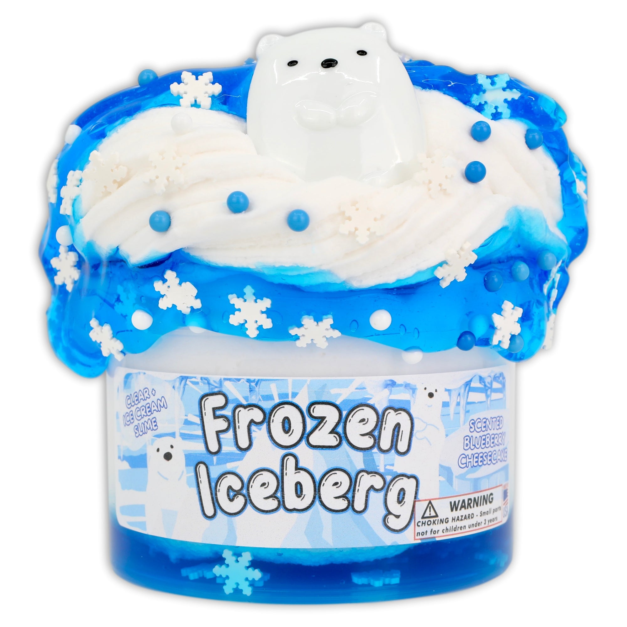 Frozen Iceberg Hybrid Slime - Shop Christmas Slimes - Dope Slimes