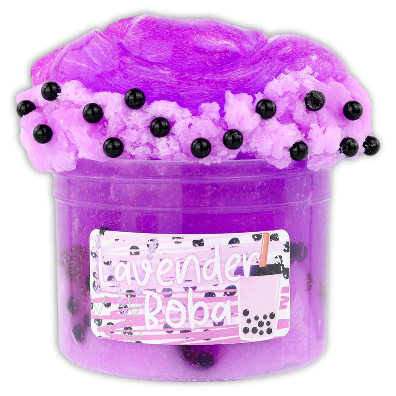 Lavender Boba Clear Slime - Shop Slime - Dope Slimes