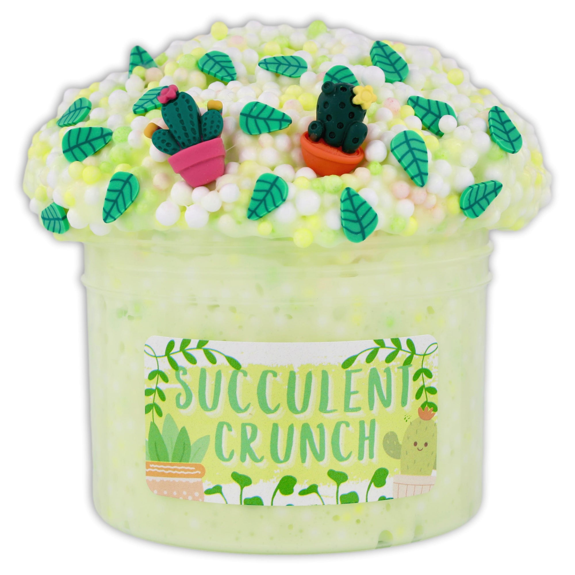 Succulent Crunch Beaded Floam Slime - Shop Slime - Dope Slimes