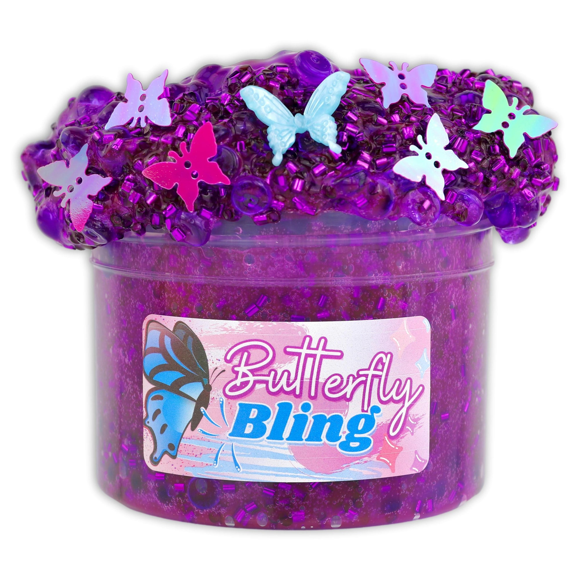 Butterfly Bling Beaded Bingsu Slime - Shop Slime - Dope Slimes