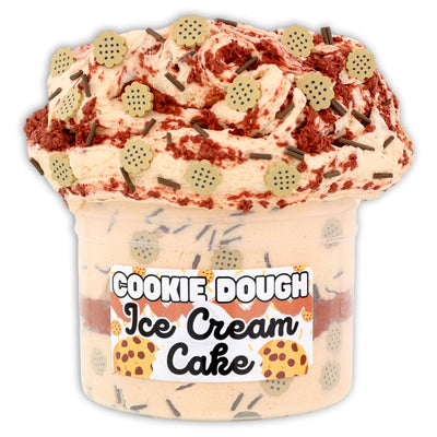 Cookie Dough Ice-Cream Cake Hybrid Slime - Shop Slime - Dope Slimes