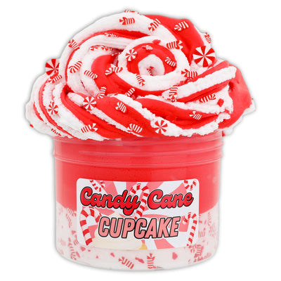 Candy Cane Cupcake Butter Hybrid Slime - Shop Christmas Slimes