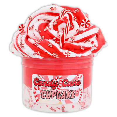 Candy Cane Cupcake Butter Hybrid Slime - Shop Christmas Slimes