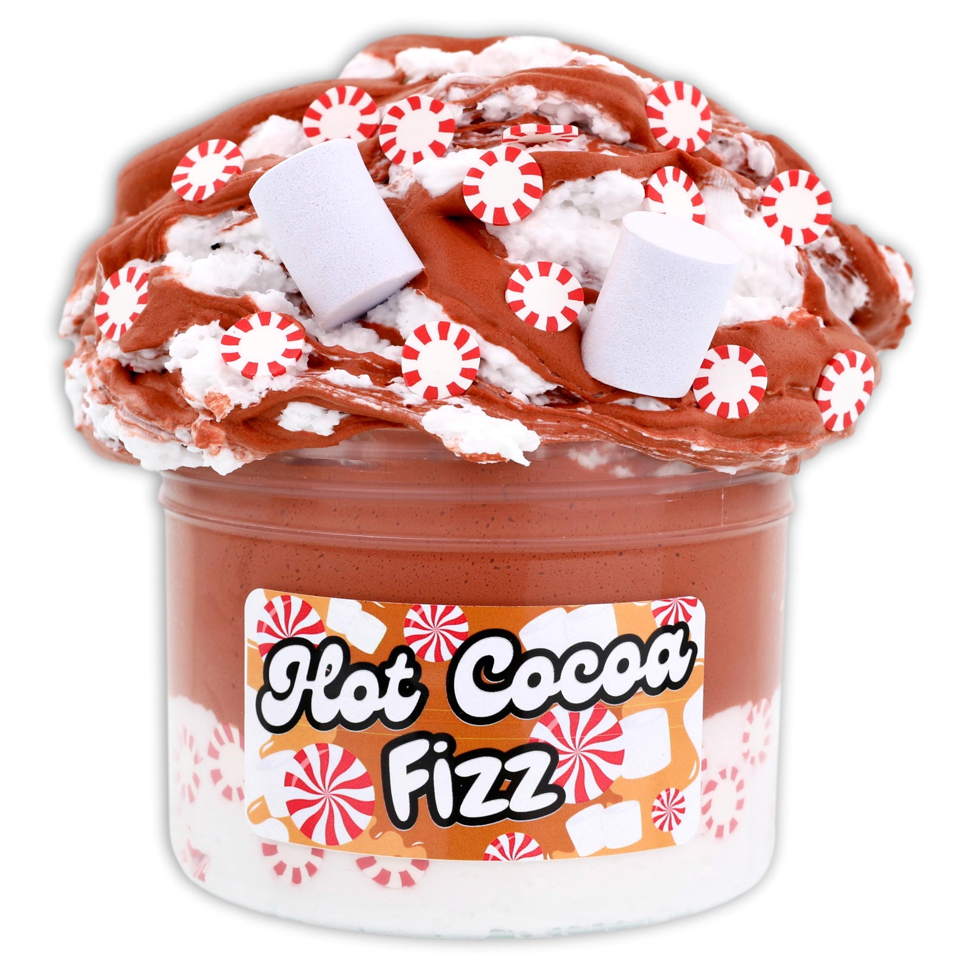 Hot Cocoa Fizz Butter Hybrid Slime - Shop Christmas Slimes - DopeSlime