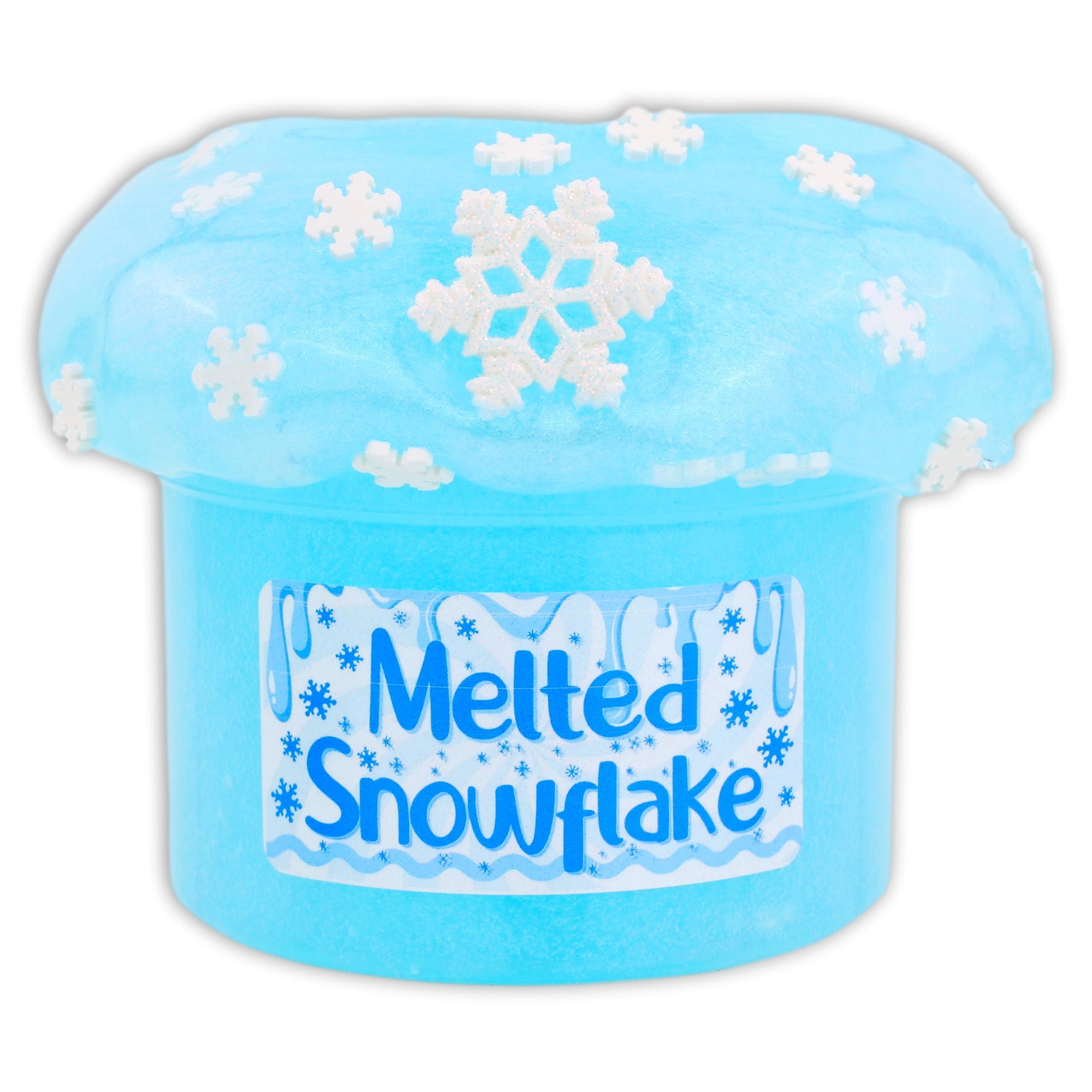 Melted Snowflake Clear Slime - Shop Christmas Slimes - Dope Slime
