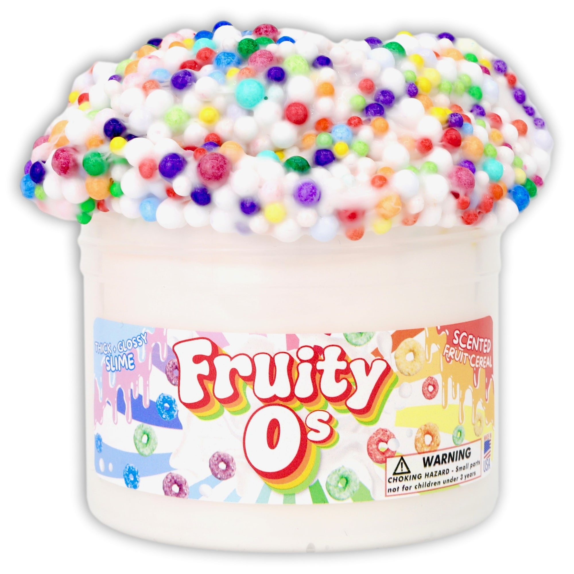 Fruity O's Cereal Floam Scented Slime - Shop Slime - Dope Slimes