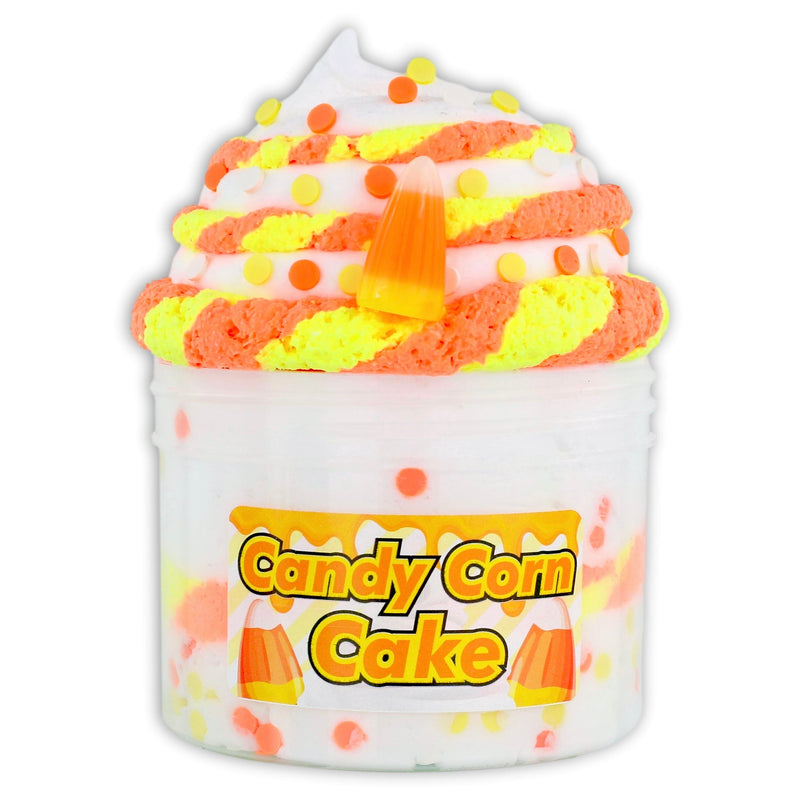 Candy Corn Cake Hybrid Slime - Shop Halloween Slime - Dope Slimes