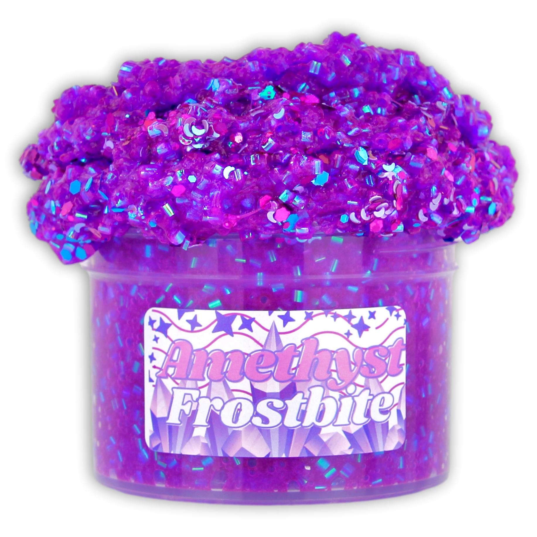 Amethyst Frostbite Bingsu Bead Glitter Slime - Dope Slimes