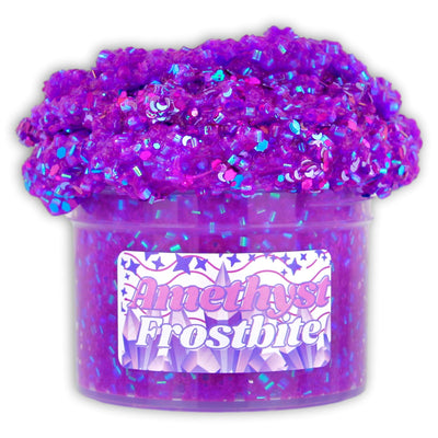 Amethyst Frostbite Bingsu Bead Glitter Slime - Dope Slimes