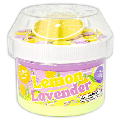 Lemon Lavender Unique Texture Slime - Shop Slime - Dope Slimes