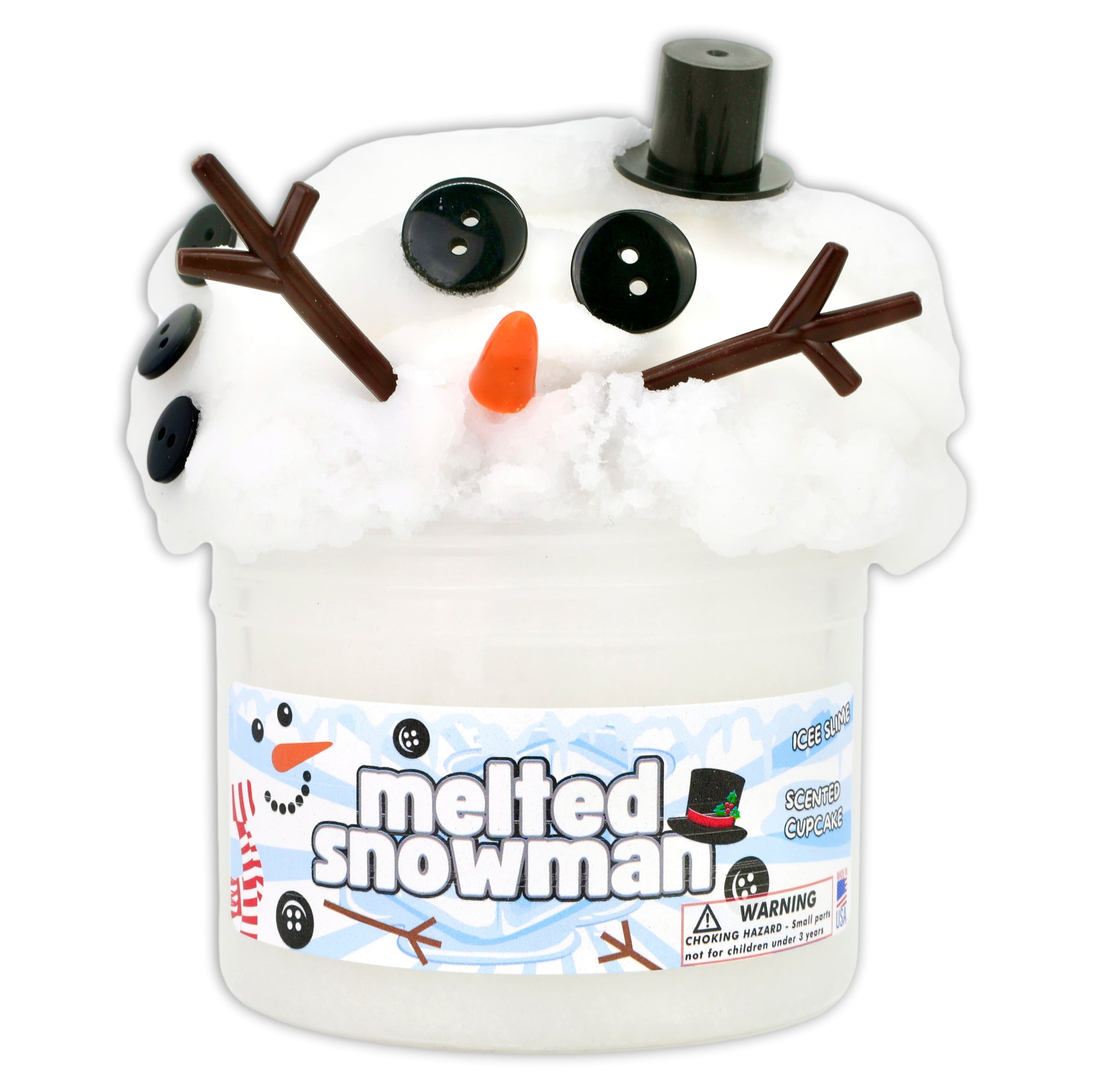Melted Snowman Icee Slime - Shop Christmas Slimes - DOPESLIMES