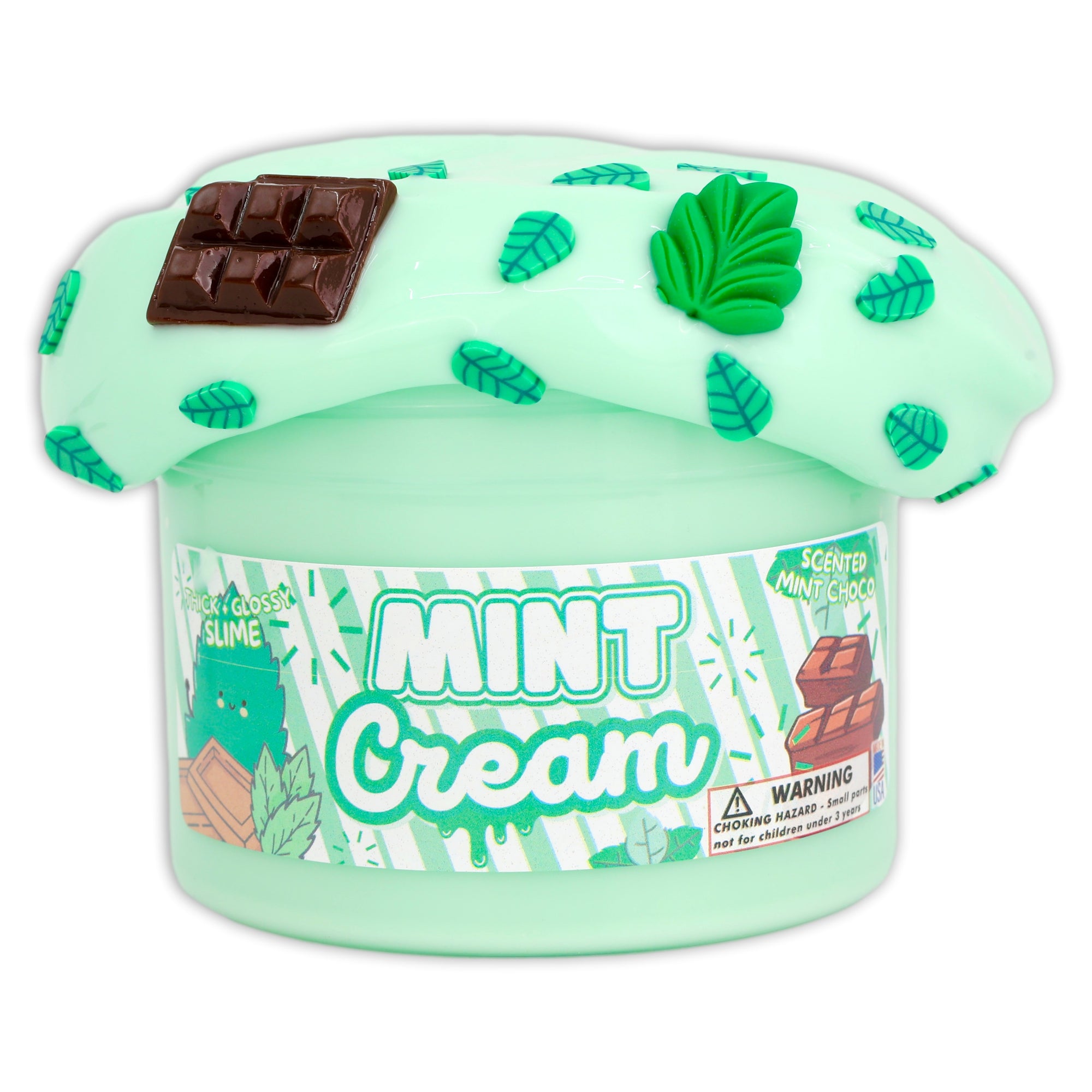 Mint Cream Slime Scented - Shop Thick & Glossy Slime - Dope Slimes