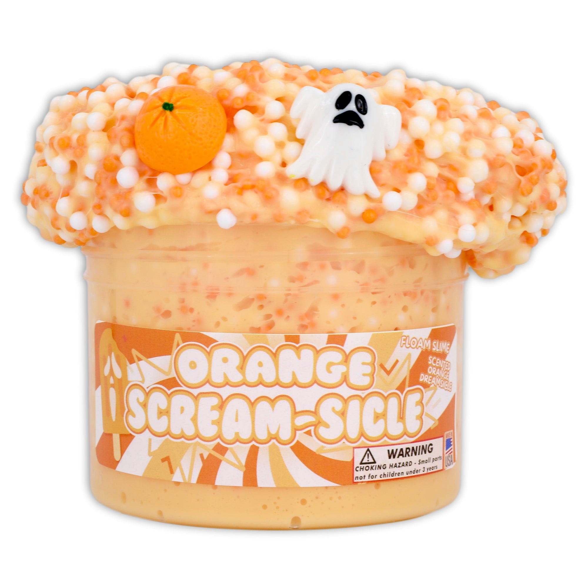 Orange Scream-Sicle Halloween Slime - Shop Slimes - DOPESLIMES