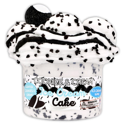 Cookies & Cream Ice-Cream Cake Slime - Shop Slime - Dope Slimes