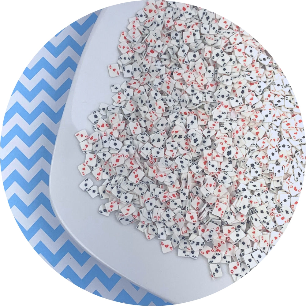 Ace Playing Card Fimo Slices - Slime Fimo Slices - Shop Slime Supplies