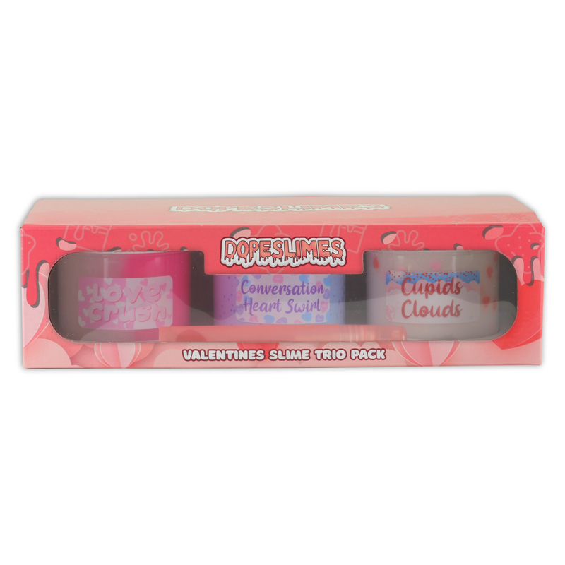 Valentines Day Slime Trio Pack Kit - Shop Slime - Dope Slimes