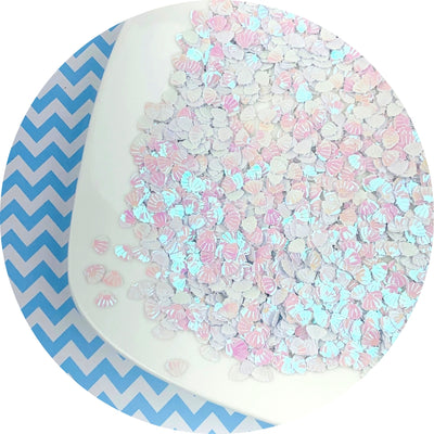 Holographic Sea Shell Glitter - Shop Slime & Craft Supplies