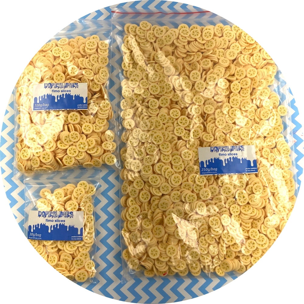 Jumbo Banana Fimo Slices