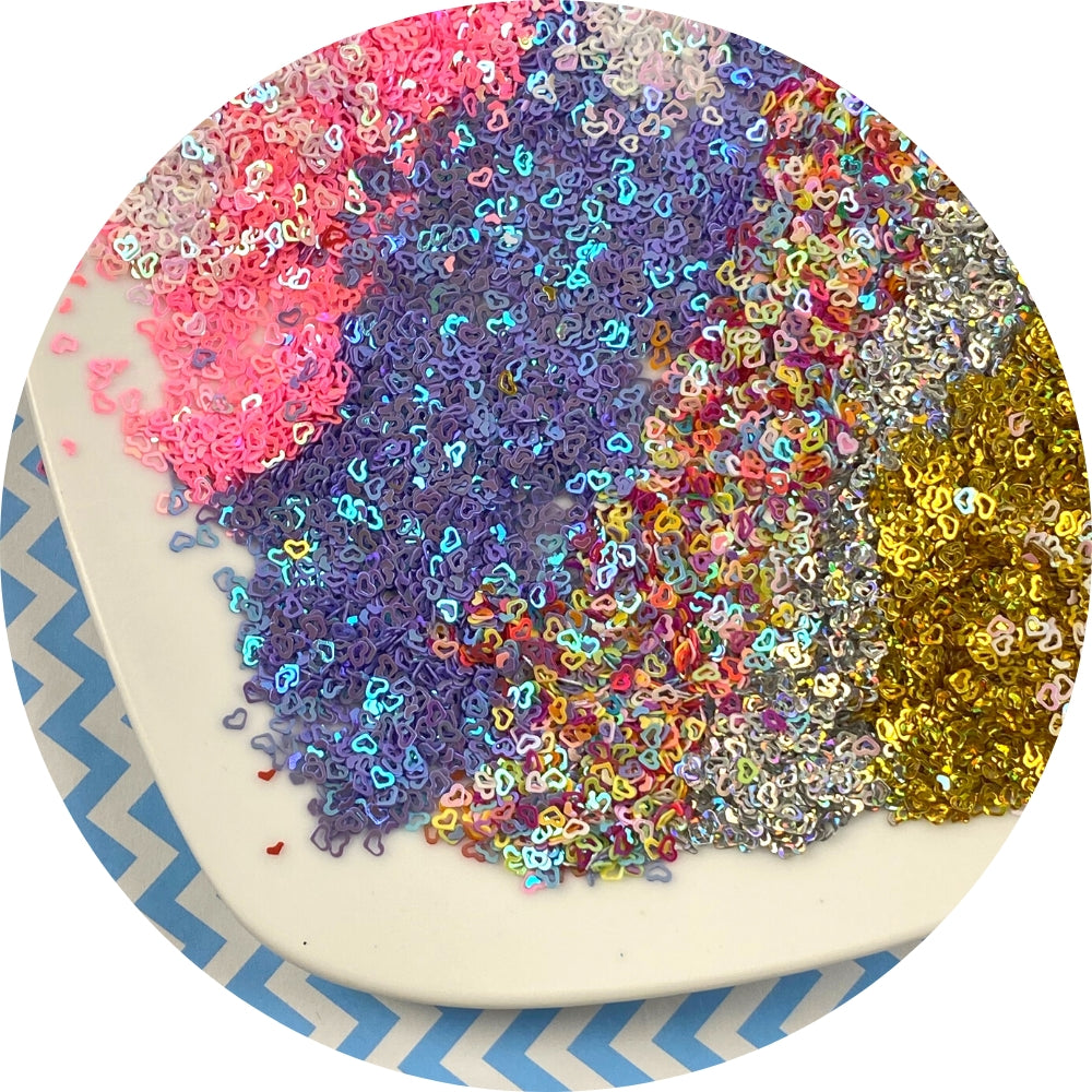 Holographic Heart Glitter - 6 colors!