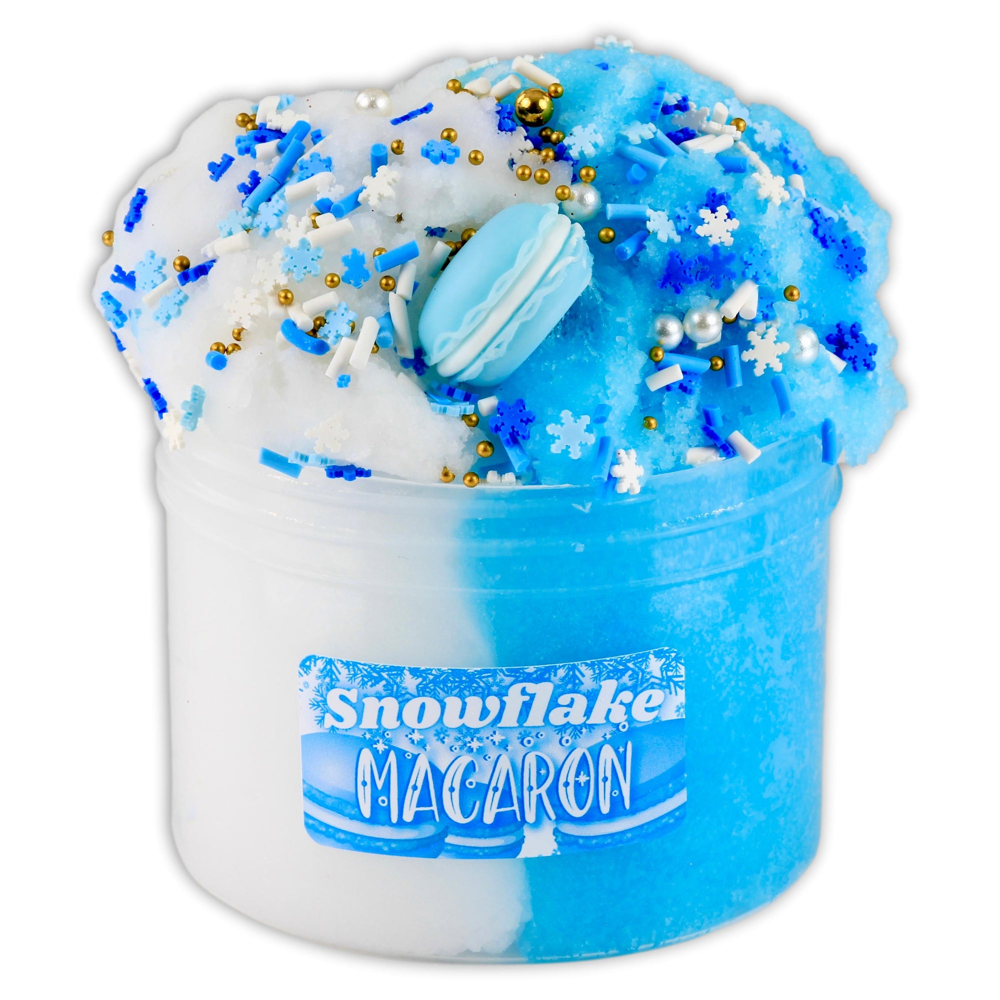 Snowflake Macaron Christmas Icee Slime - Shop Slime - Dope Slimes