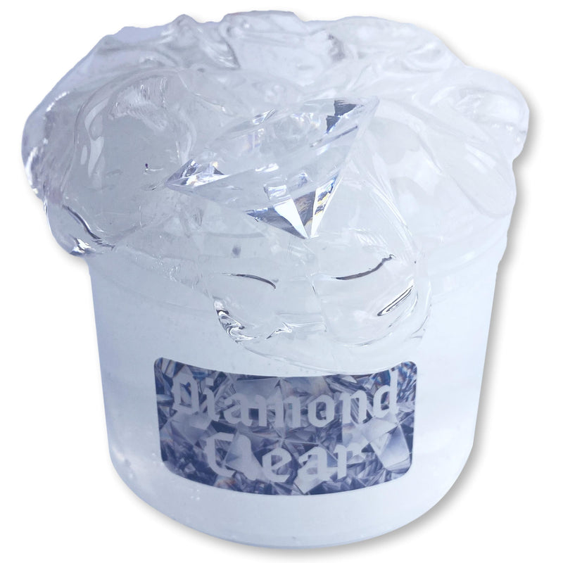 Diamond Clear Crystal Clear Slime - Shop Slime - Dope Slimes