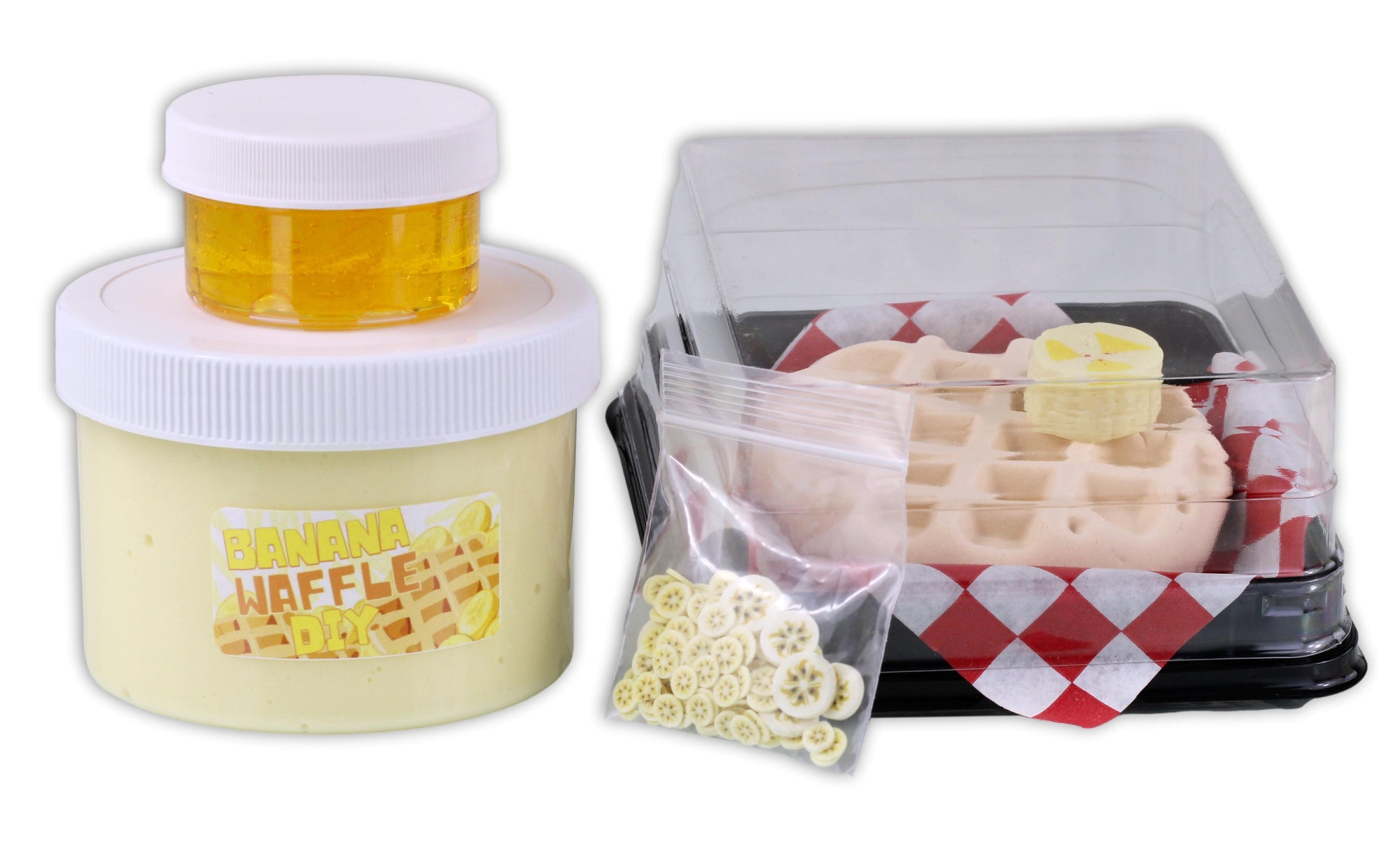 Banana Waffle DIY Slime Kit - Shop Slime - Dope Slimes