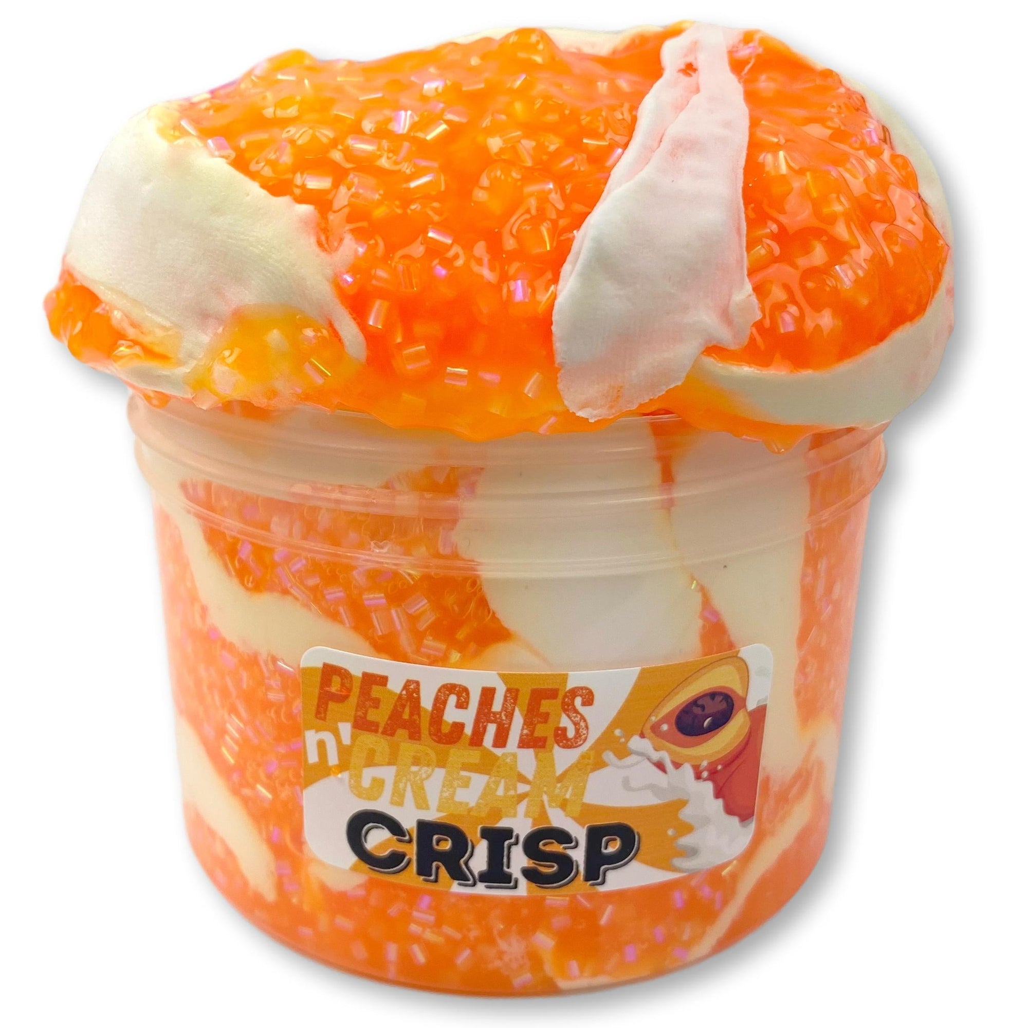 Peaches n' Cream Crisp Bingsu Bead Slime - Shop Slime - Dope Slimes