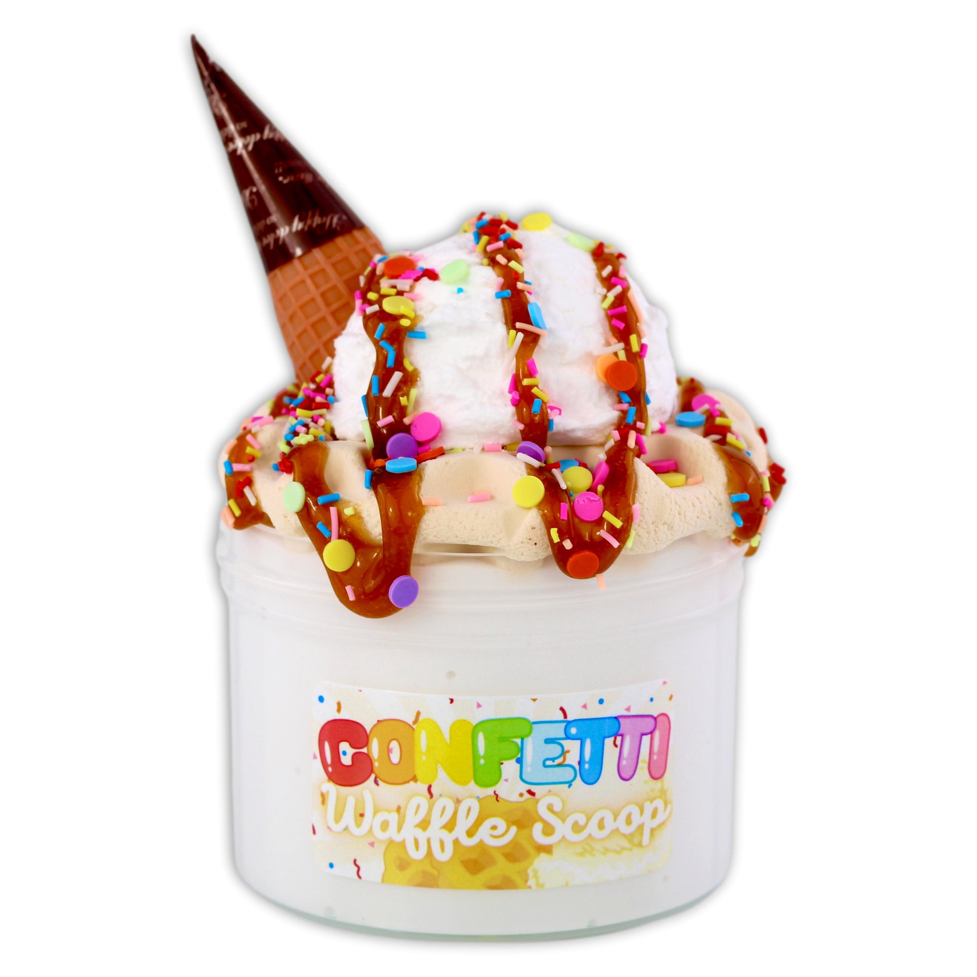 Confetti Waffle Scoop DIY Slime - Shop Slime - Dope Slimes