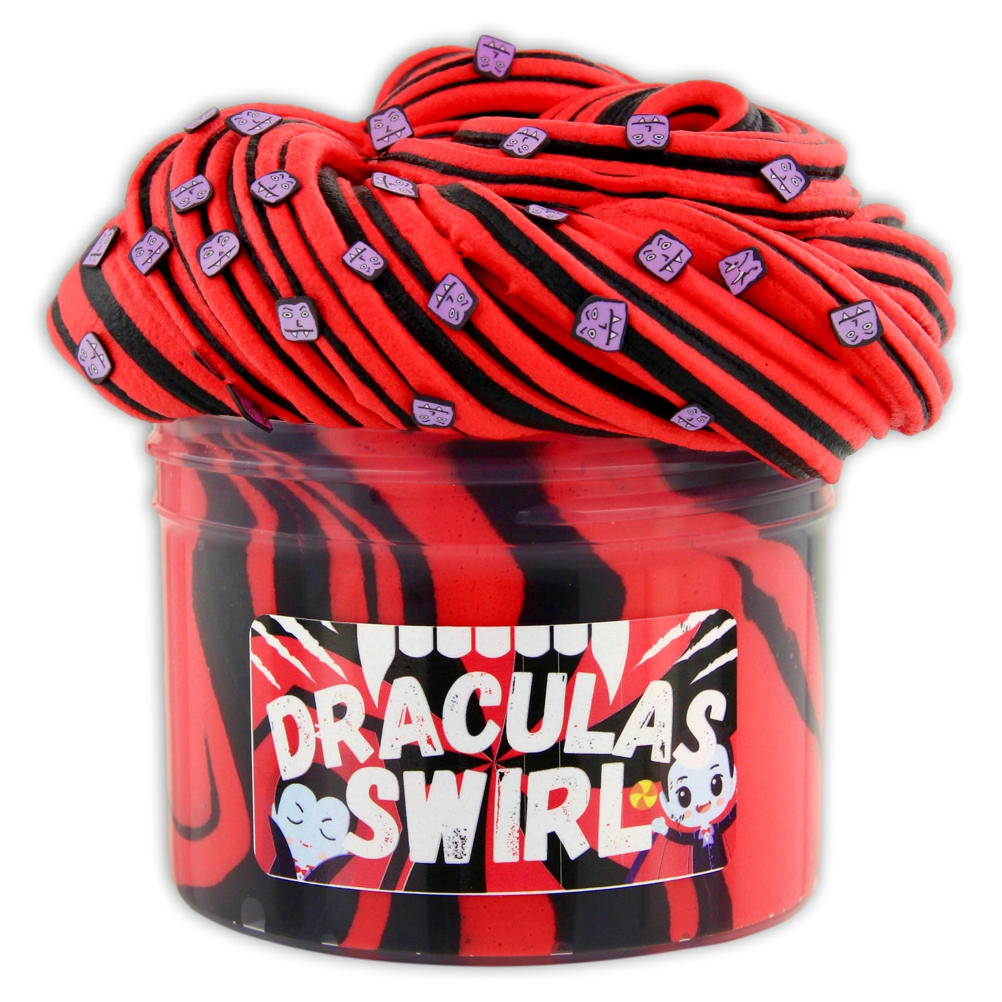 Dracula's Swirl Butter Slime - Shop Halloween Slime - Dope Slimes