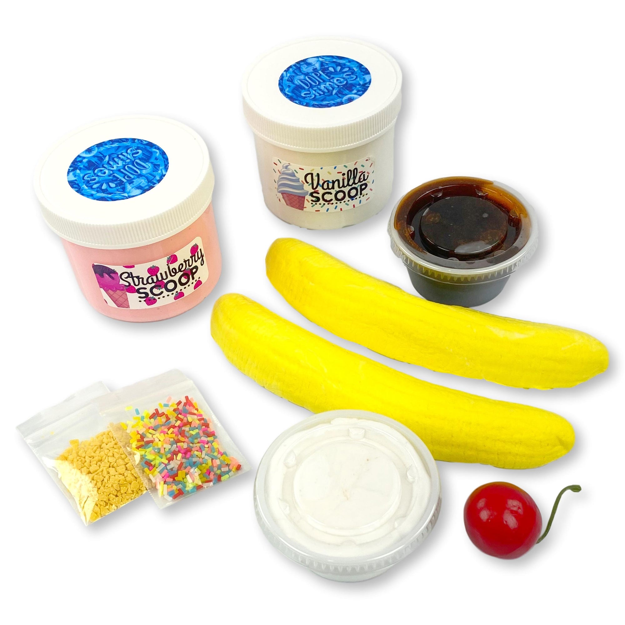 Banana Split DIY Slime - Shop Slime - Dope Slimes
