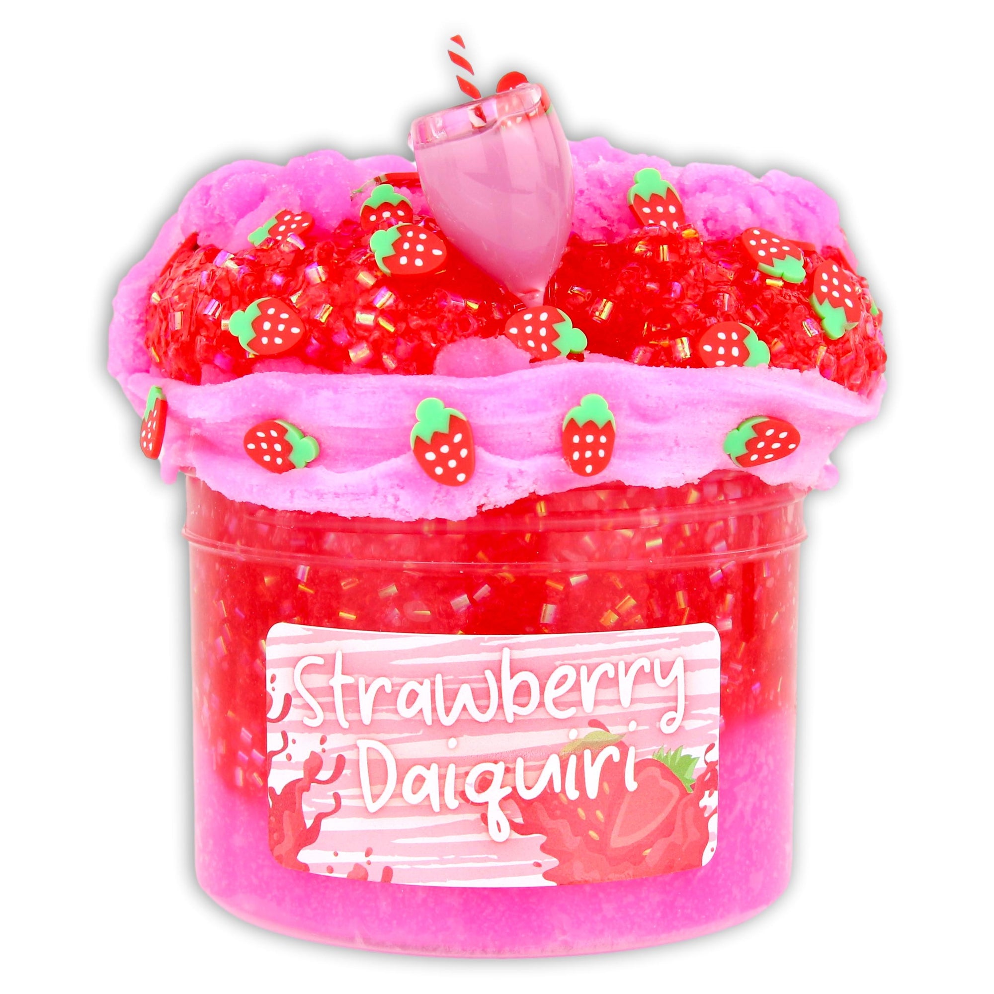 Strawberry Daiquiri Bingsu Hybrid Slime - Shop Slime - Dope Slimes