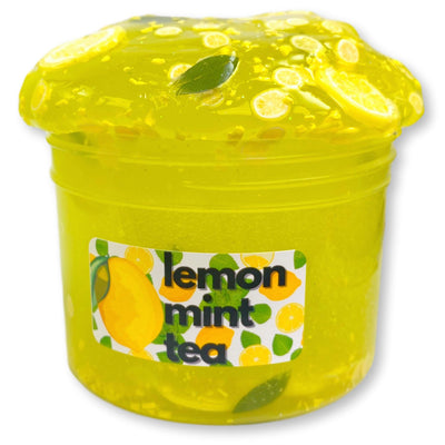 Lemon Mint Tea Clear Slime - Shop Slime - Dope Slimes