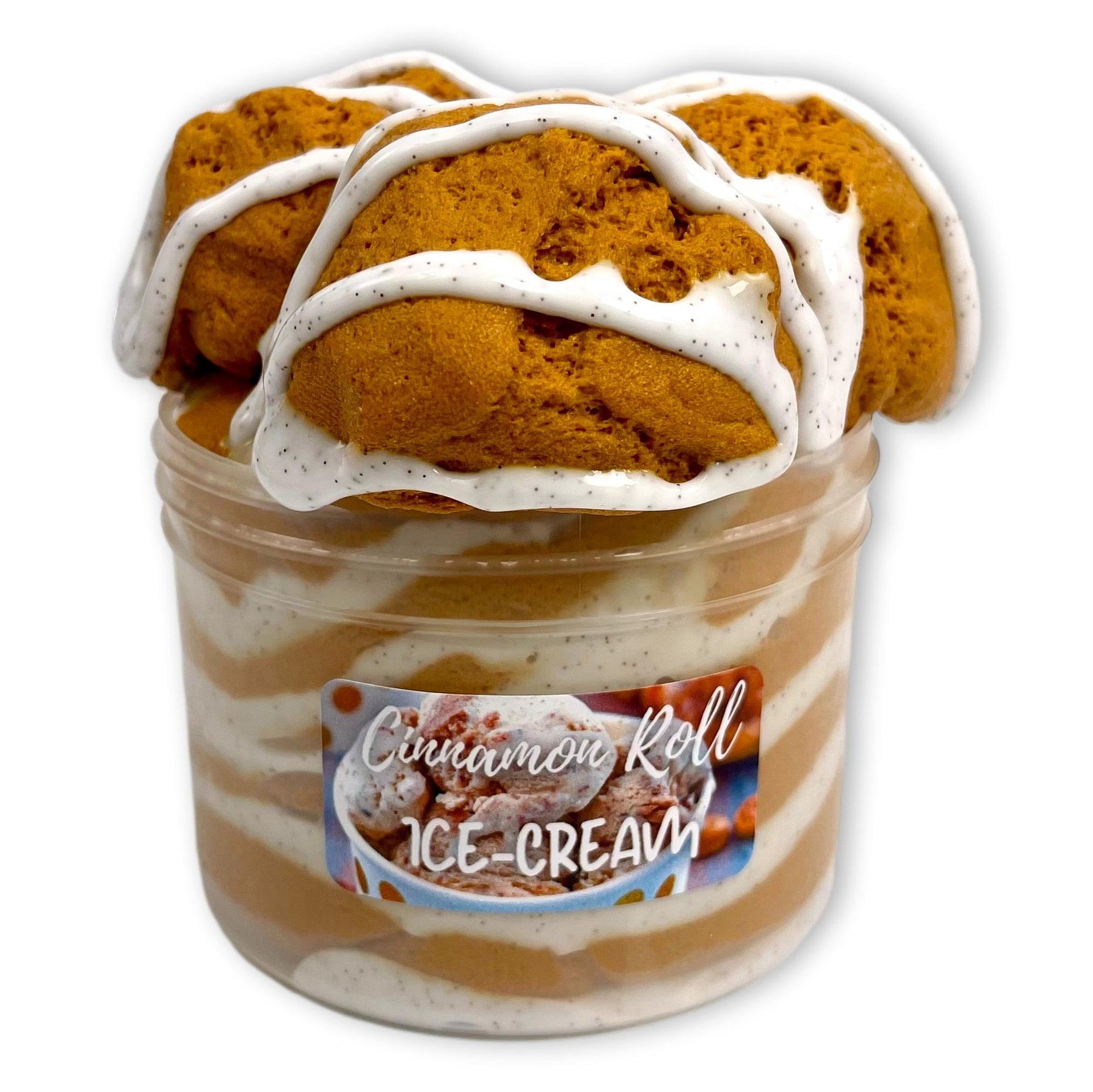 Cinnamon Roll Ice Cream DIY Slime - Shop Slime - Dope Slimes