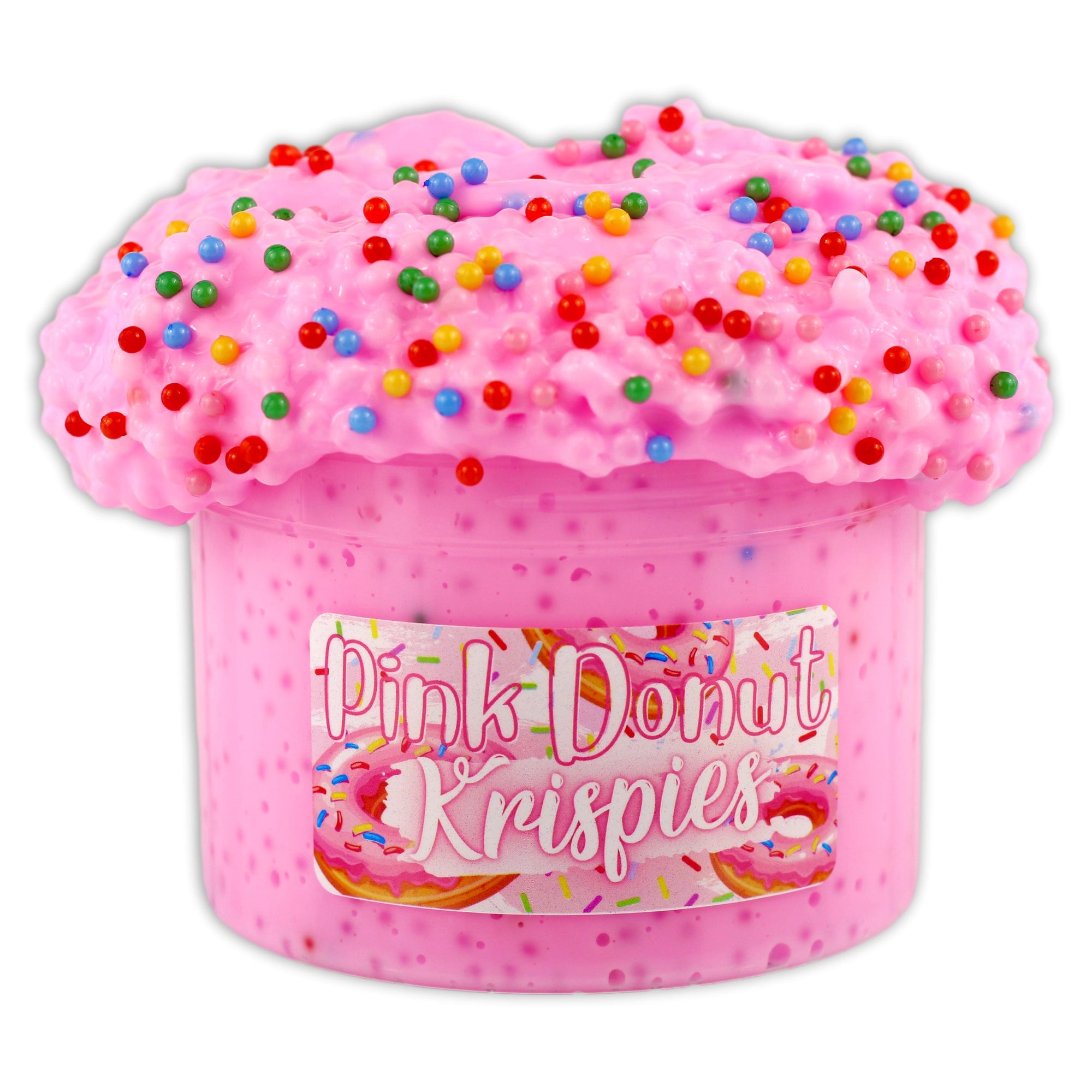 Pink Donut Krispies Beaded Slime - Shop Slime - Dope Slimes