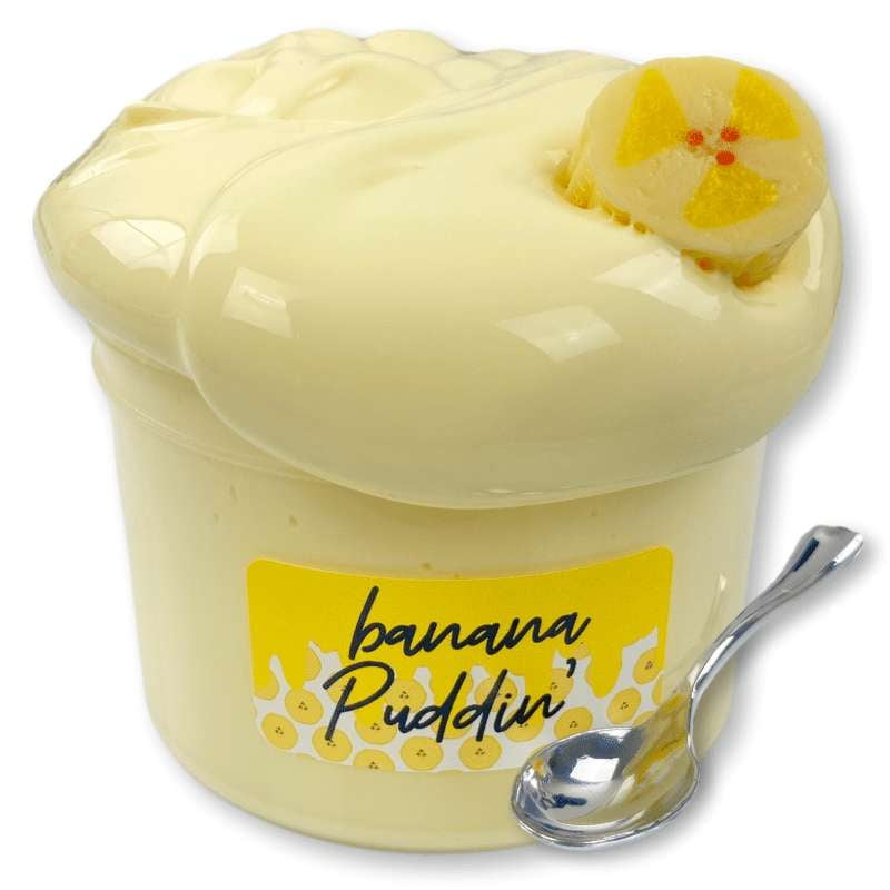 Banana Puddin' Thick and Glossy Slime - Shop Slime - Dope Slimes