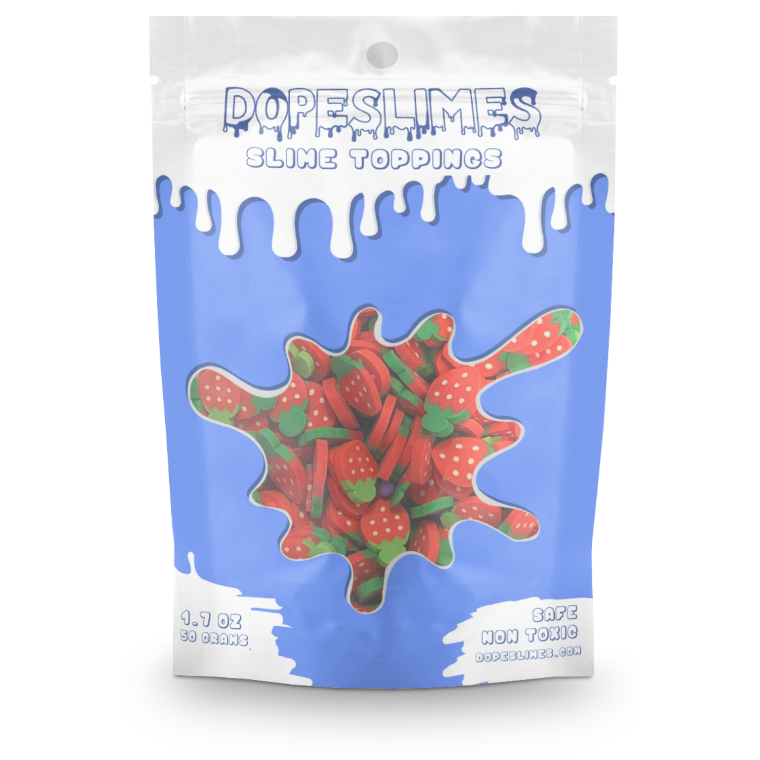 Jumbo Strawberry Fimo 10mm - Slime Toppings - Slime Supplies