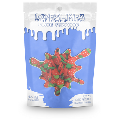 Jumbo Strawberry Fimo 10mm - Slime Toppings - Slime Supplies
