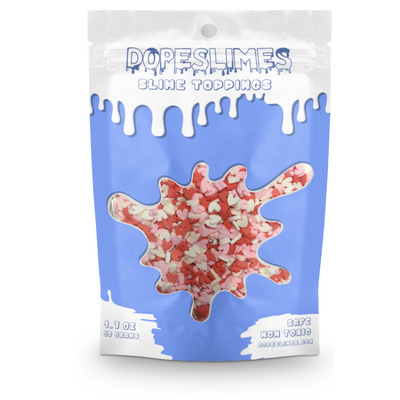 Heart Fimo Sprinkles - Slime Toppings - Dope Slimes