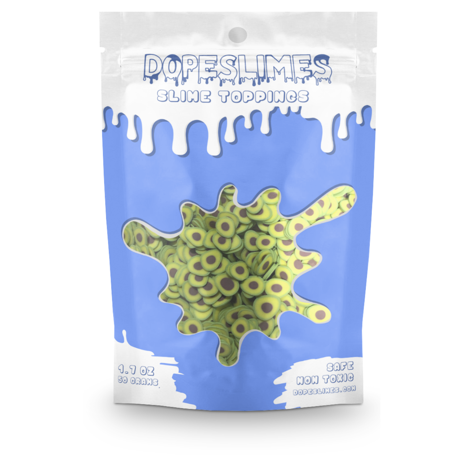 Avocado Fimo Slices - Slime Toppings - Dope Slimes