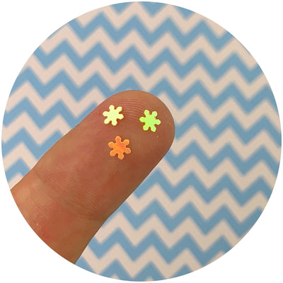 Holographic Snow Flakes - Fimo Slices - Dope Slimes LLC - Dope Slimes LLC